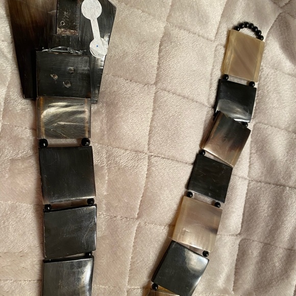 Belt made of horn. Handmade - Picture 14 of 17